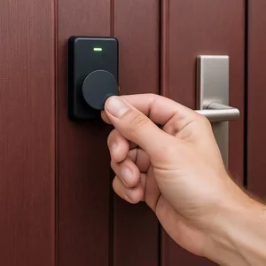 Icon für RFID-Schlüssel als sicherer Wohnungszutritt Icon RFID-Schlüssel für sicheren Wohnungszutritt