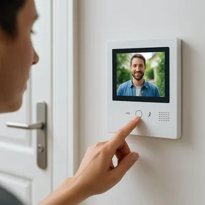 Icon für Videosprechanlage zur sicheren Besucherkommunikation Icon Videosprechanlage für Besucherkommunikation